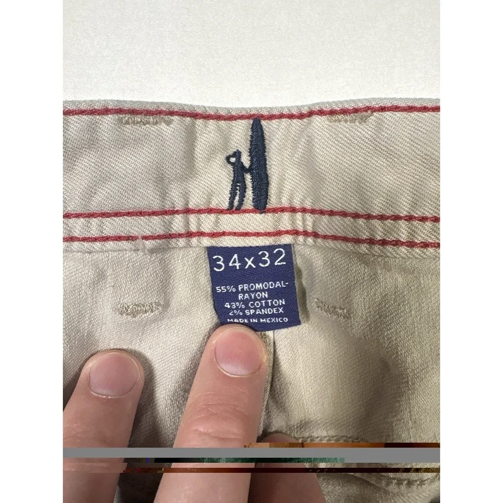 johnnie-O Hugo 5-Pocket Performance Pants Light Khaki Tan 34 x 32 ProModal